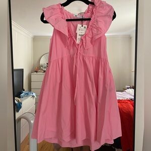 Zara pink babydoll dress